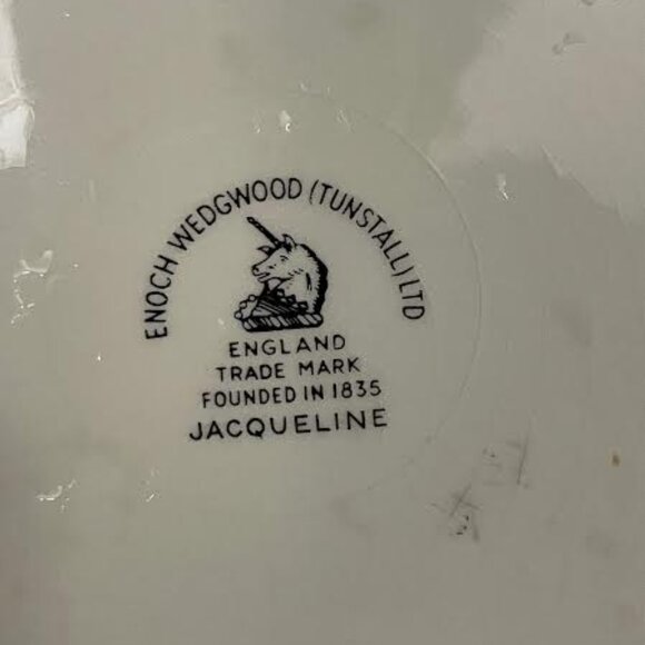 Wedgwood Jacqueline Pattern Set of 4  English Dinner Plates Vintage Dinnerware - Picture 5 of 15